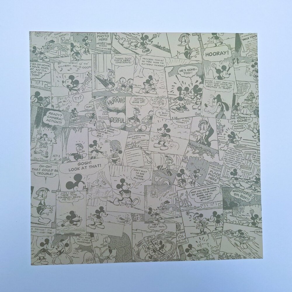 Mickey Comics - Disney 12x12 Scrapbook Paper Lot - NEW - Picture 6 of 8